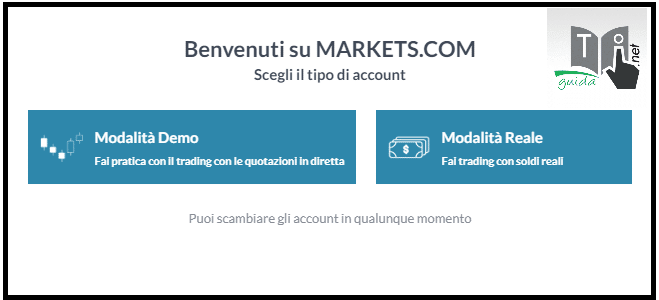 markets.com modalità demo