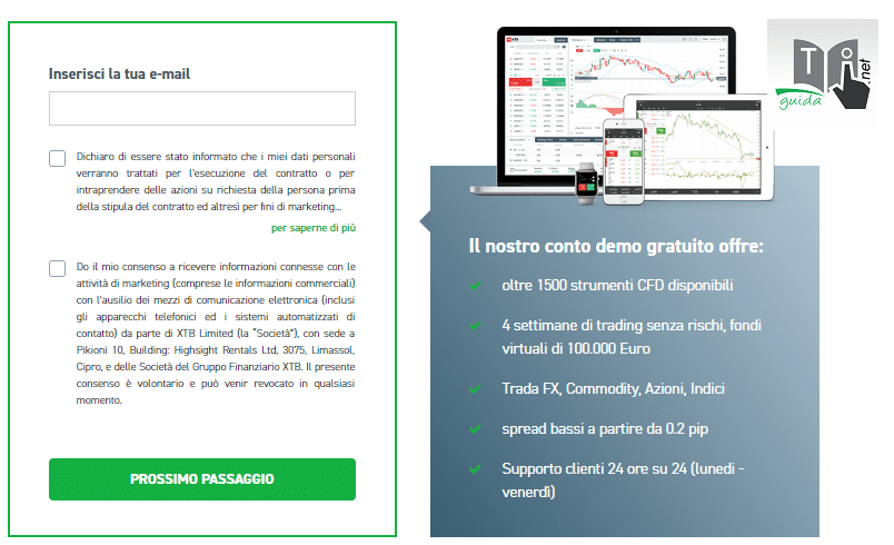 demo di XTB dati