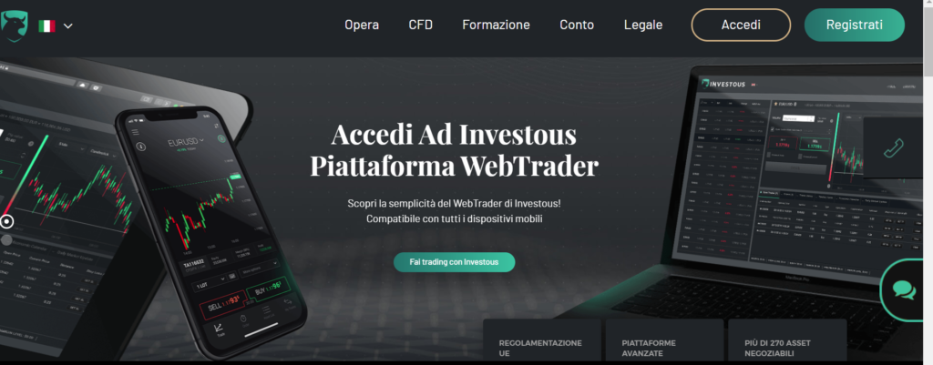 Investous sito ufficiale broker