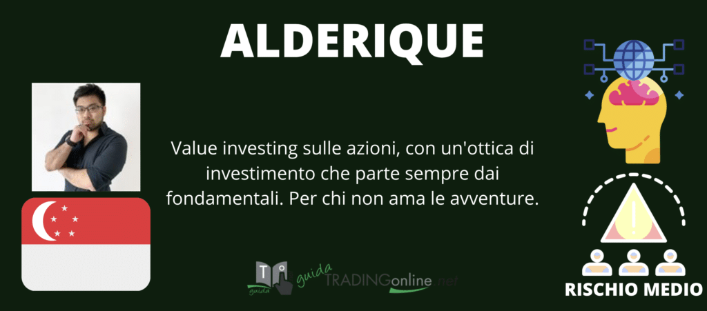 Alderique scheda tecnica copytrading - di GuidaTradingOnline.com