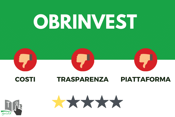 obrinvest è sconveniente sotto tutti i punti di vista rilevanti per l'analisi di un broker online
