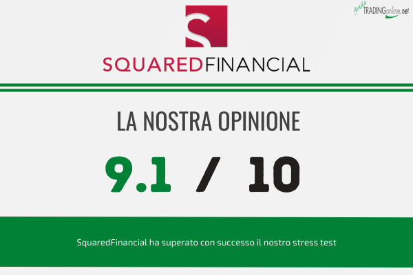 opinioni complessive delle nostra redazione sul broker di trading online SquaredFinancial