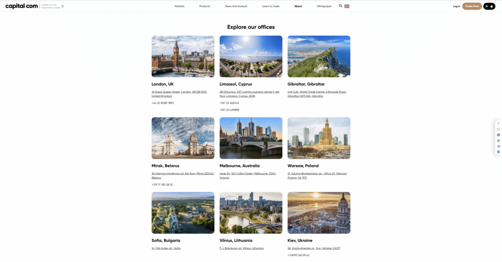 Offices of Capital.com