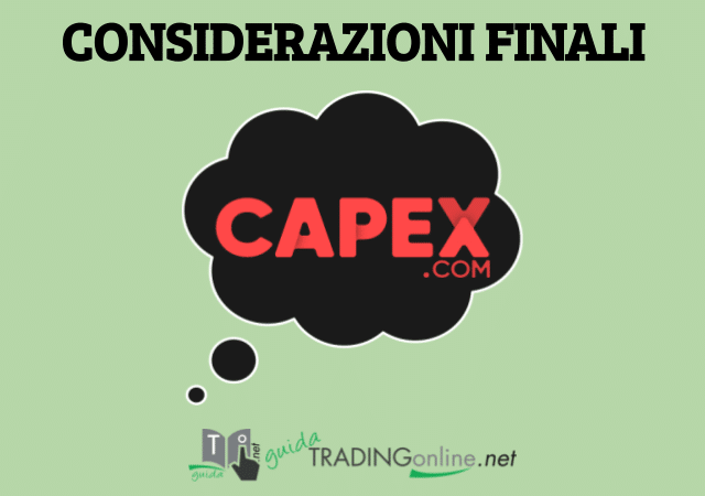 Considerazioni finali sul broker Capex