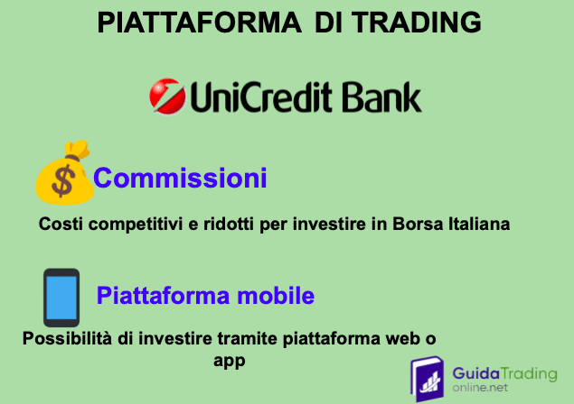 Unicredit: banca che permette di fare trading online con commissioni ridotte